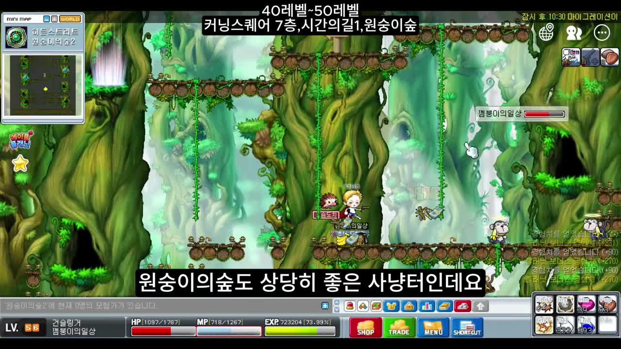 건슬링거 사냥 화면 예시 — 유튜브 영상 프레임 기반